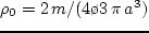 $\omega^2 = - 4\, \pi\,G\,\rho_0$