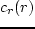 $c_r(r)$