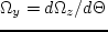 $\omega_R = - {\Oo{2\,k_x\Omega_y
\o R\,(k^2_\perp + 1/r^2_R)}}$