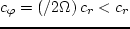 $c_r \simeq c_{TV} < c_T$