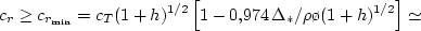 $(\Delta_*/\rho) \sim (c_z/c_r)^2 \ll 1$
