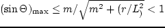 $c_{r_{\min}}(\sin\Theta=1) = c_*$