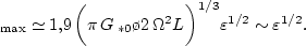 $\sin(\Theta) = 1 - \varepsilon$