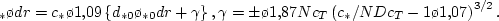 $D = (1 +
0,\!974\,\varkappa\,\Delta_*/(N^2 c_T))^{-1}$