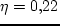 \begin{displaymath}
\eta < \eta_{crit} = 0,\!91 . %\eqno(2.4.25)
\end{displaymath}