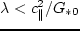 \begin{displaymath}
\omega^2 = k^2 c^2_{\scriptstyle\scriptstyle\scriptstyle\mid\mid}
- 2\,\pi\,G\,\s_{*0} k, %\eqno(2.5.1)
\end{displaymath}