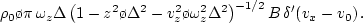 $\delta\rho_0~=~\rho_0 {\bf F}(v_0)\,dv_0$