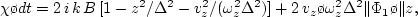 \begin{displaymath}
+ {\rho_0 \o \pi\,\omega_z\Delta}\left(1 - {z^2 \o
\Delta...
...}\right)^{-1/2}{\rm
B}\,\delta'(v_x - v_0)\,. %\eqno(2.5.5)
\end{displaymath}