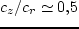 \begin{displaymath}
c_z \,\gee\, c_{z_{crit}} \simeq 0,\!37\,c_r. %\eqno(2.5.18)
\end{displaymath}