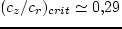 $c_z/c_r \simeq 0,\!5$