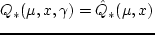 $\mu \,\gee\, 1$