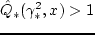$\gamma^2 =
\gamma^2_*(\mu)$
