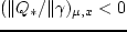 $\hat
Q_*(\gamma^2_*,x) > 1$