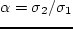$\beta = c_2/c_1$