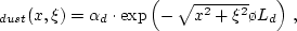 $f_{dust}(x,y)$