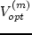 $V^{(m)}_{opt}$