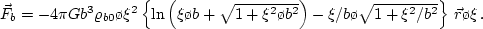 $\Oo\varrho_{h0} = M_h/\left\{ 4\pi a^3
\left[R/a -{\rm arctg}(R/a)\right] \right\}$