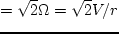$c_z/c_r =
{\rm const}$