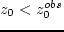 $\langle z_0\rangle$