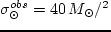 $\sigma_0=840\,M_\odot/$