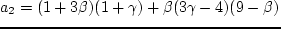 \begin{displaymath}
(8 + 51\,\beta_0 - 3\,\beta^2_0)\left({\omega \o
\alpha\,\...
...ight)^2 + i[2\,(4 + 23\,\beta_0 -
3\,\beta^2_0)(k\,h_0)^2 ~+
\end{displaymath}