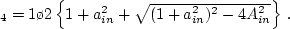 $\beta_{ex}=\sqrt{1-\frac{s(W-M)^4}{(W-M)^2(sa_{ex}^2+1)-A_{ex}^2}}$
