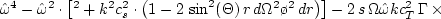 $\hat\omega =
\omega - m\Omega $
