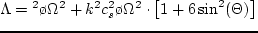 $B^2 + 4\,A\,C =
0$