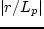 $L_f=(d\,\ln(f)/d\,r)^{-1}$
