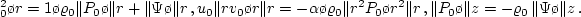 $\Oo\dot{M}=r\,\int_0^{2\pi} \sigma u\,d\varphi$