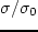 $\sigma /\sigma _0$