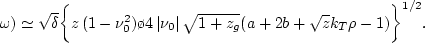 $\beta \simeq 0,\!15 \div 0,\!16$