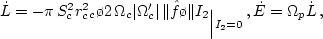 \begin{displaymath}
{dw_1 \o dt} = \varkappa_c + x\,\varkappa'_c + {\Vert\tilde\Phi \o
\Vert{\rm I}_1},% \eqno(6.1.21)
\end{displaymath}