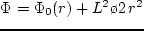 $\Phi_0(r)\!$