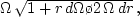 \begin{displaymath}
\ddot r = - \left[4\,\Omega^2 + 2\,r\,\Omega\,{d\Omega \o
dr}\right] \cdot \bigl( r - r_0 \bigr) \,,
\end{displaymath}