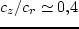 $c_\varphi /c_r = \varkappa / 2\Omega $