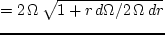 \begin{displaymath}
{\Vert f \o \Vert t} + v_r\,{\Vert f \o \Vert r} + \biggl(\...
...r - {\Vert
\Phi \o \Vert r}\biggr)\,{\Vert f \o \Vert v_r} -
\end{displaymath}