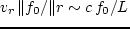 $v^2_\varphi\,\Vert f_0 / r\,\Vert v_r \,\lee\, c\,f_0 / r$