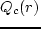 $Q_c(r)$