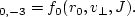 $\varkappa =
\varkappa(r_0)$