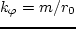 $k_\varphi$
