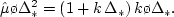 $\mu/k \Delta_*$
